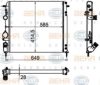 BEHR HELLA SERVICE 8MK 376 755-361 Radiator, engine cooling